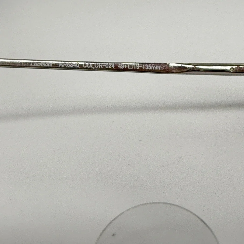 Aristar‎ Charmant AR6840 Eyeglasses Silver Oval Half Rim 49-19-135 Color 21816
